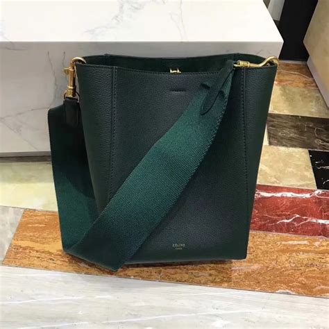 celine sangle green|celine sangle for sale.